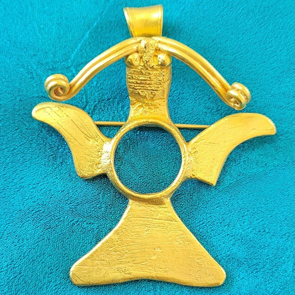Pre-Columbian Gold Woman Pendant/Pin